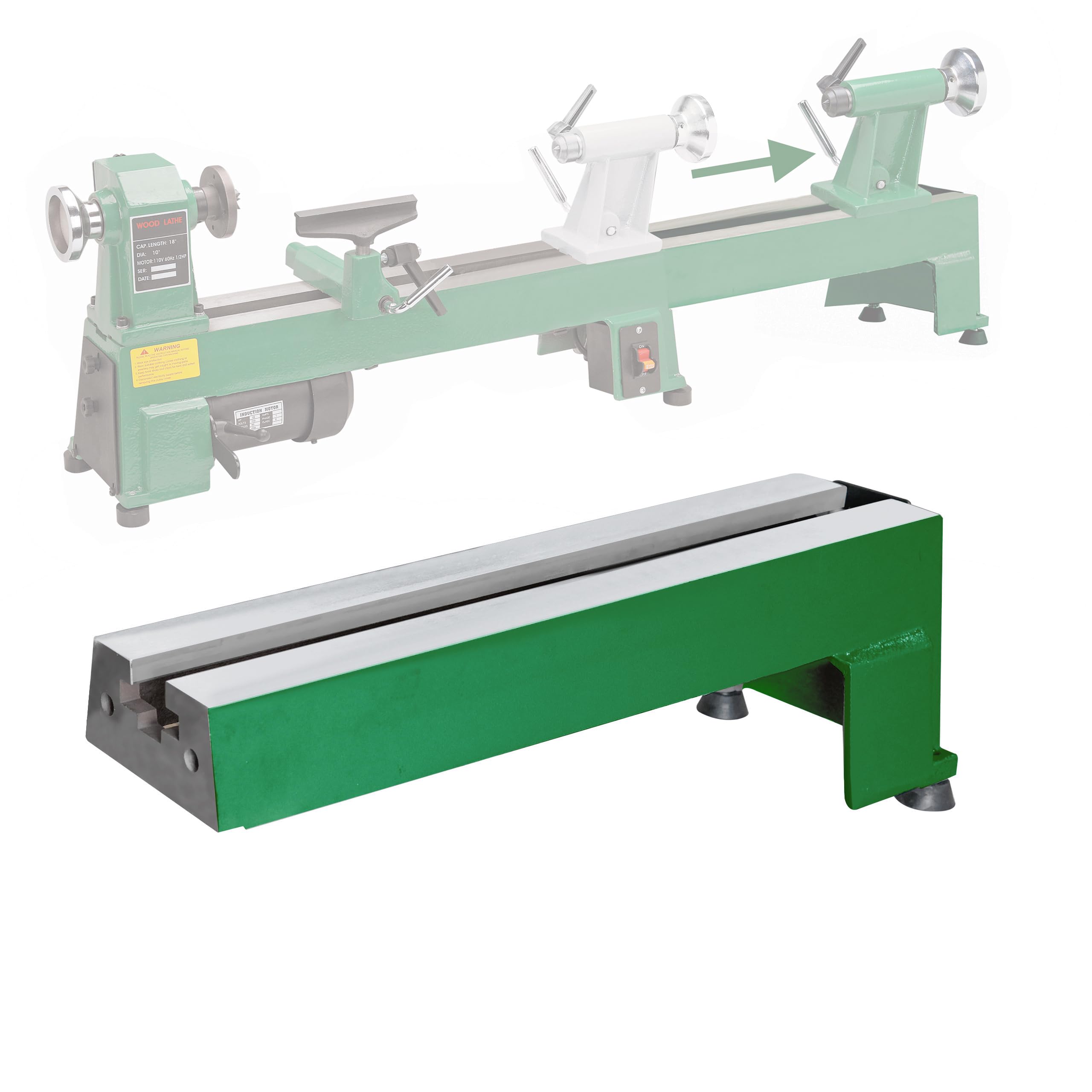 Amazon.com: BMWOOD Extension Bed for Woodturning Lathe, Compatible